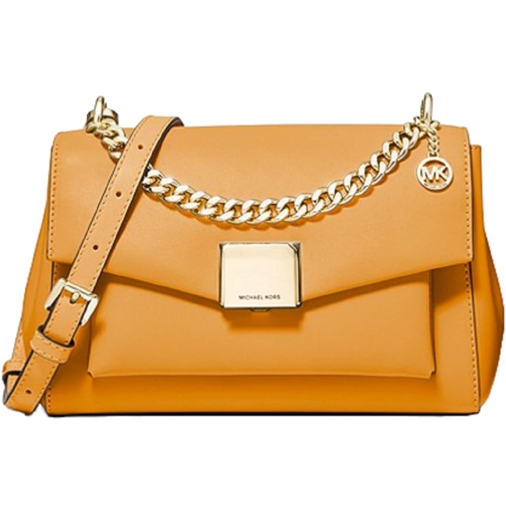 Michael Kors Lita Medium Leather Crossbody Bag